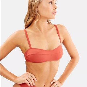 Solid & Striped Quincy bikini top in Riad
